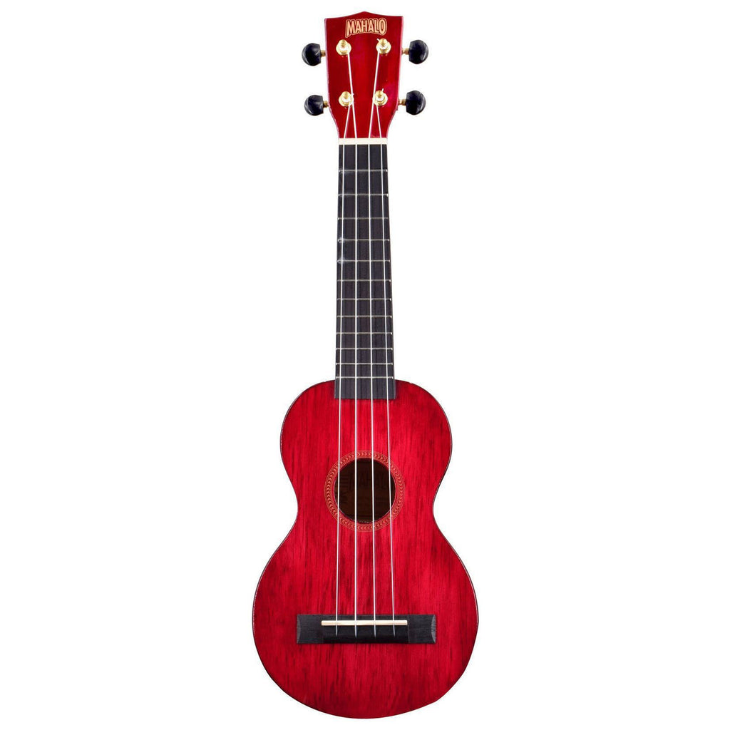 Mahalo MH1TWR Hano Series Soprano Ukulele in Trans Wine Red