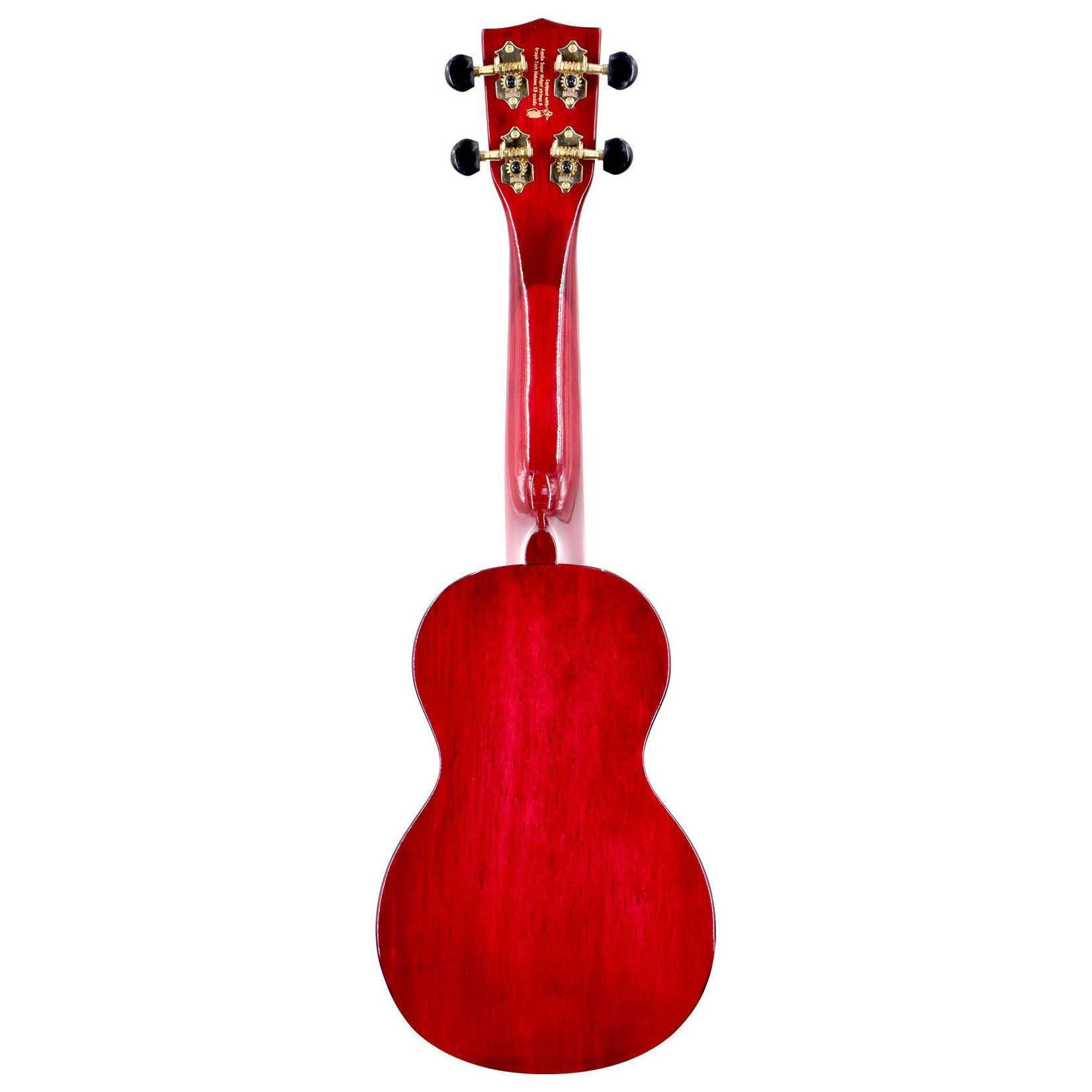 Mahalo MH1TWR Hano Series Soprano Ukulele in Trans Wine Red