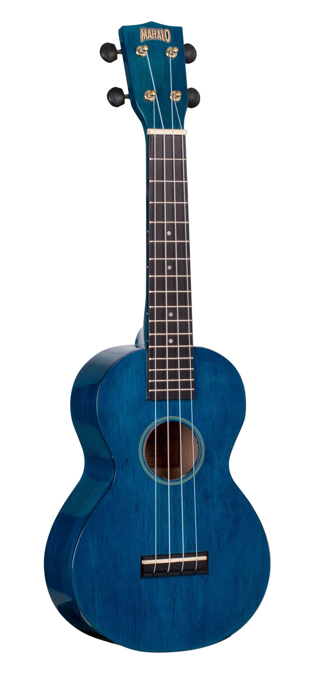 Mahalo Hano Series Concert Ukulele - Transparent Blue