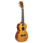 Mahalo Hano Series MH3 Tenor Ukulele in vintage natural wood finish, showing the body and neck of the ukulele.