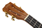 Mahalo Hano Series MH3 Tenor Ukulele in vintage natural finish, showing the headstock and tuning pegs.