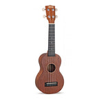 Mahalo MJ1TBRK Java Series Soprano Ukulele with Essentials Accessory Pack in Transparent Brown