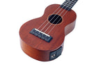 Mahalo MJ1VTTBR Java Series Soprano Ukulele in Transparent Brown with Pickup