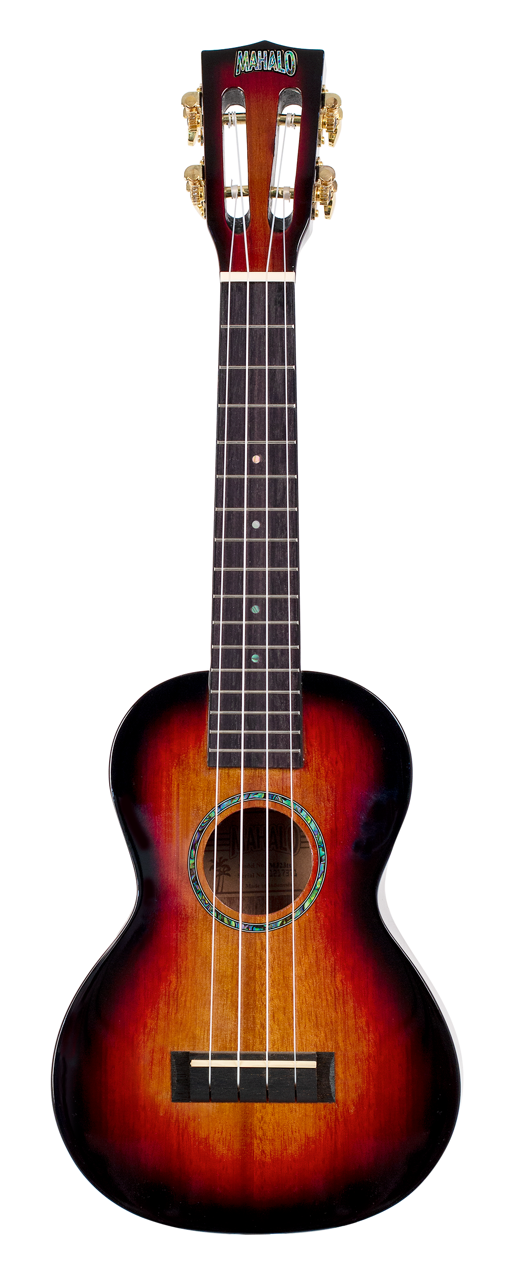 Mahalo Java Series Concert Ukulele - Sunburst
