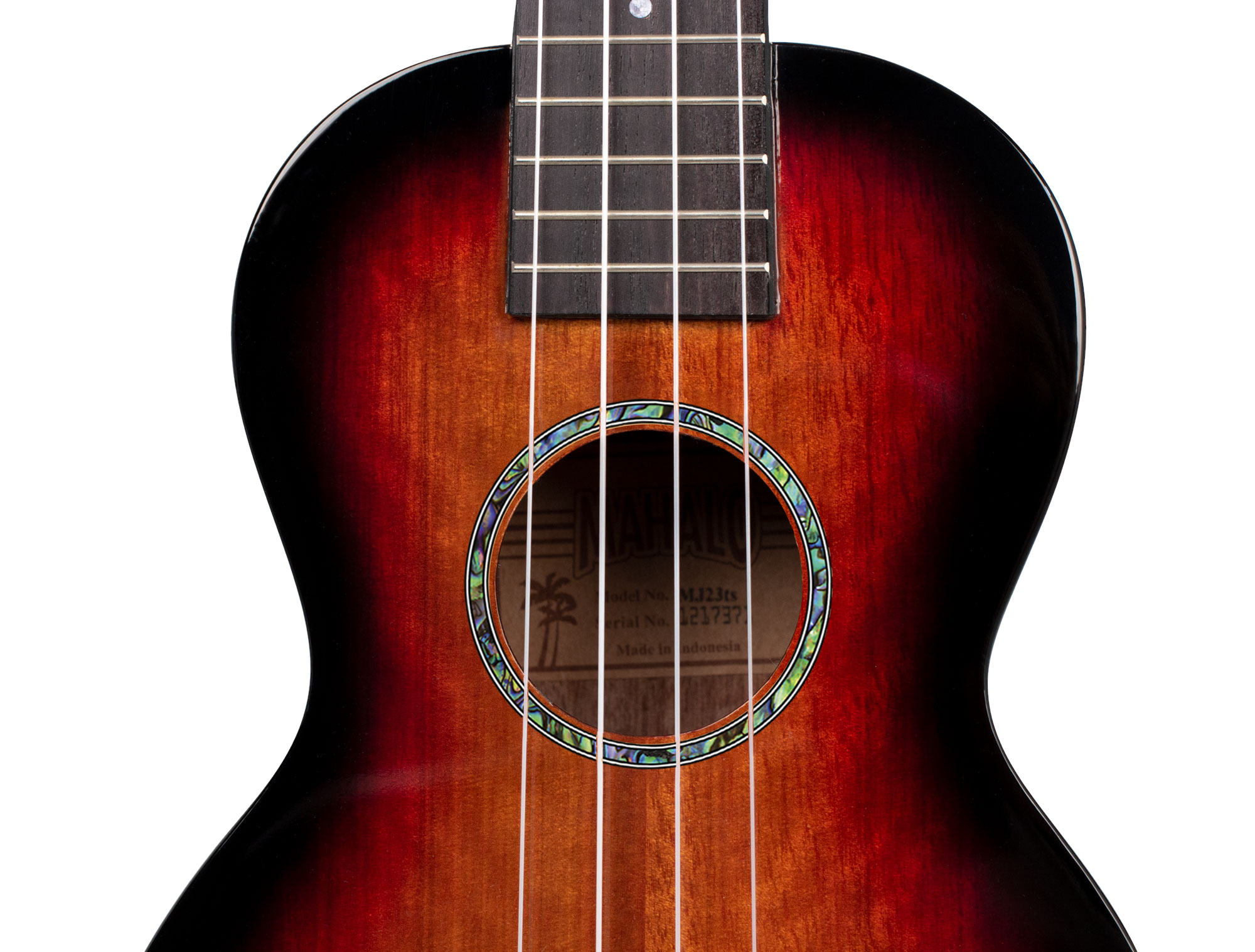 Mahalo Java Series Concert Ukulele - Sunburst