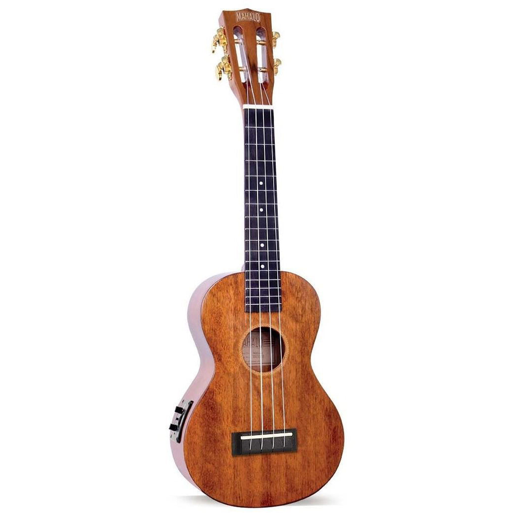 Mahalo Java Series Concert Ukulele with Pickup - Vintage Natural