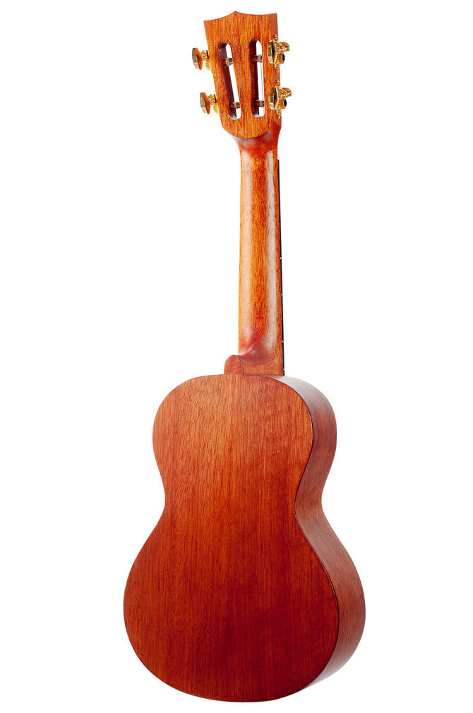 Mahalo MJ2TBRK Java Series Concert Ukulele with Essentials Accessory Pack in Transparent Brown