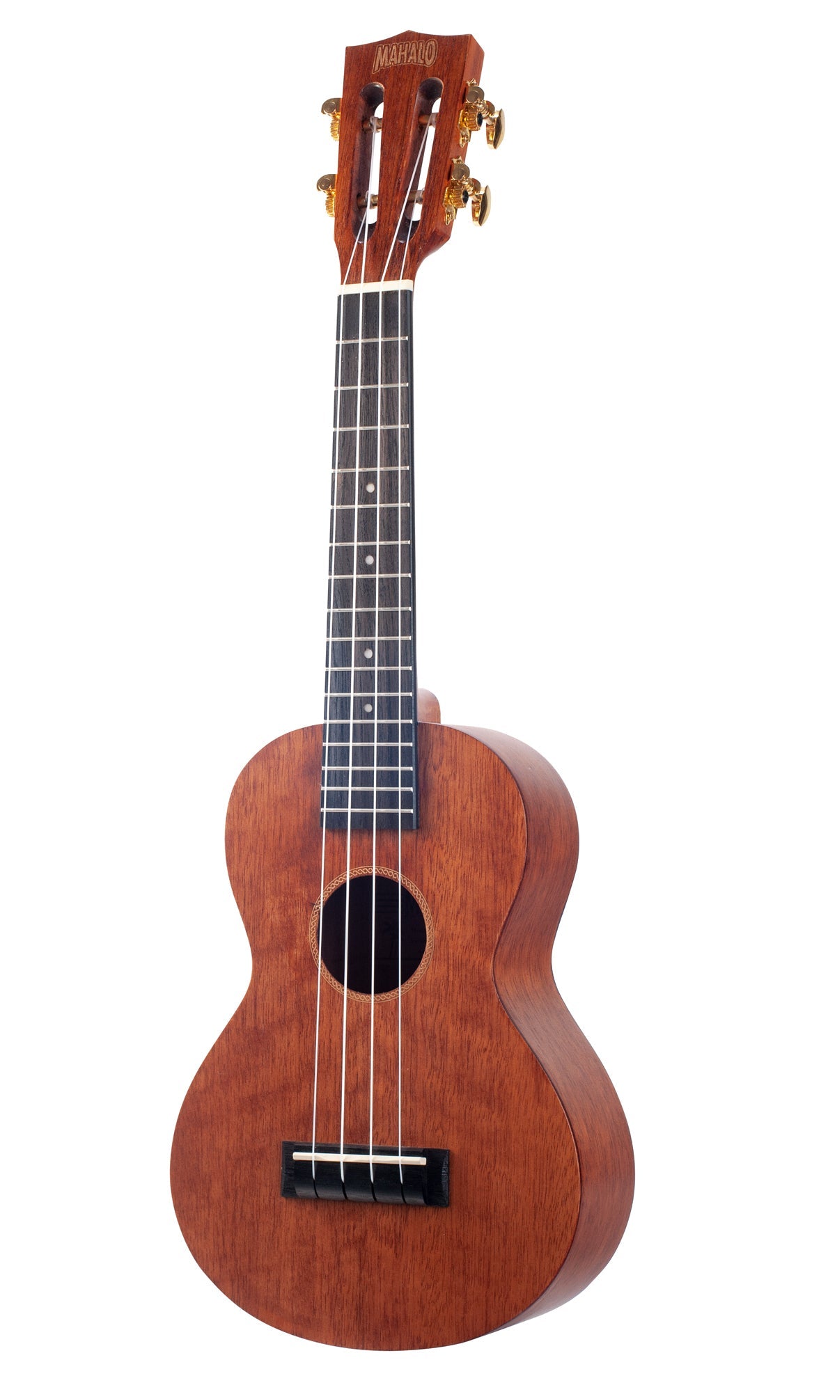 Mahalo MJ2TBRK Java Series Concert Ukulele with Essentials Accessory Pack in Transparent Brown
