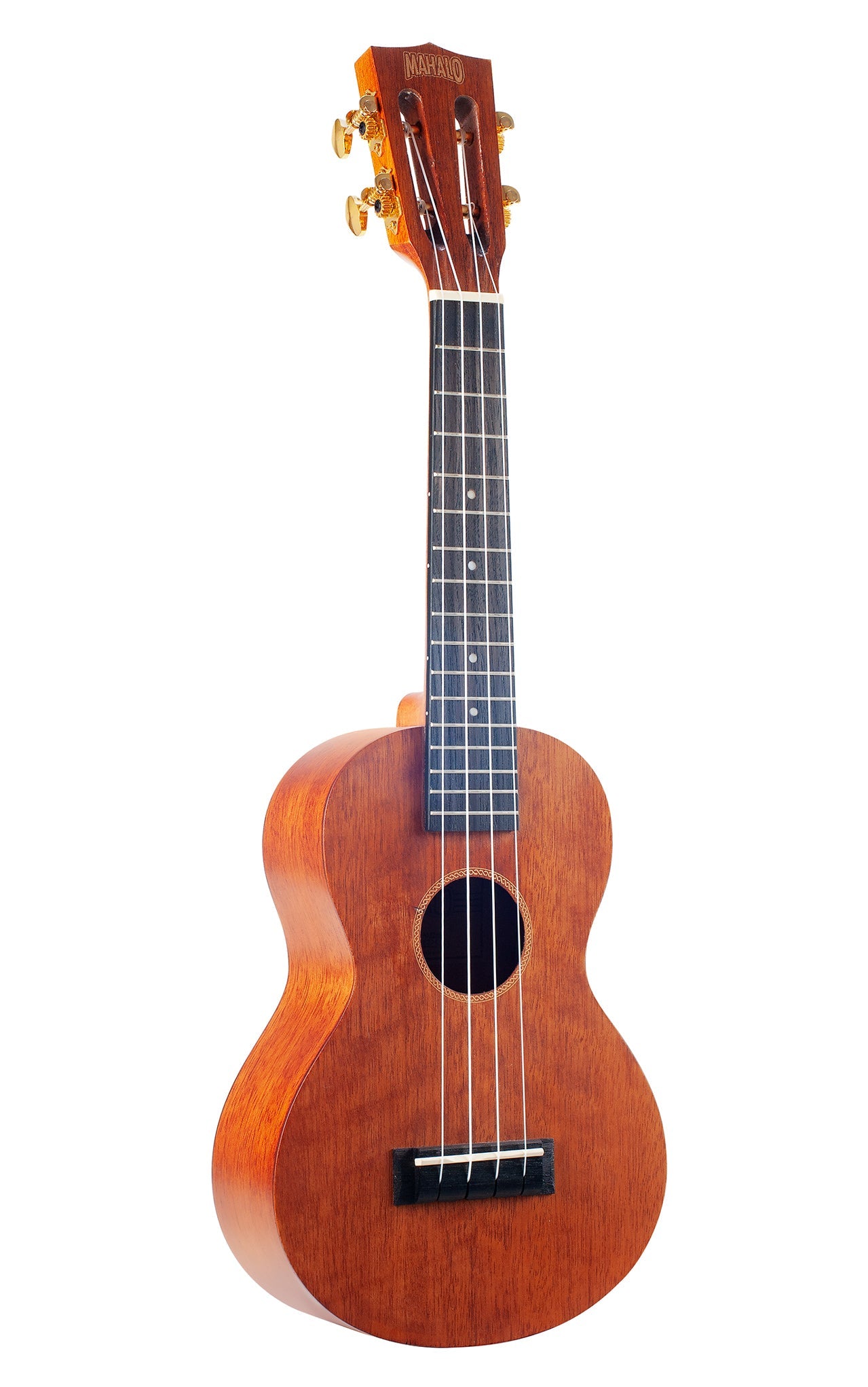Mahalo MJ2TBRK Java Series Concert Ukulele with Essentials Accessory Pack in Transparent Brown