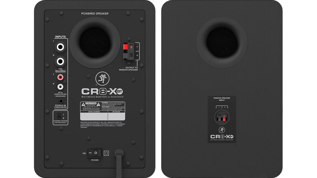 Mackie CR8-XBT 8 inch Multimedia Studio Monitor Speakers with Bluetooth - Pair