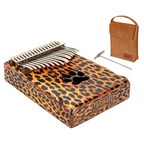 Mahalo Trembesi Wood 17-Key Kalimba - Cheetah