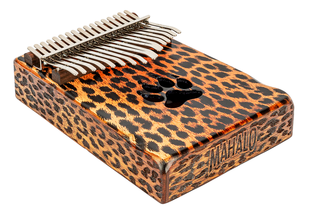 Mahalo Trembesi Wood 17-Key Kalimba - Cheetah