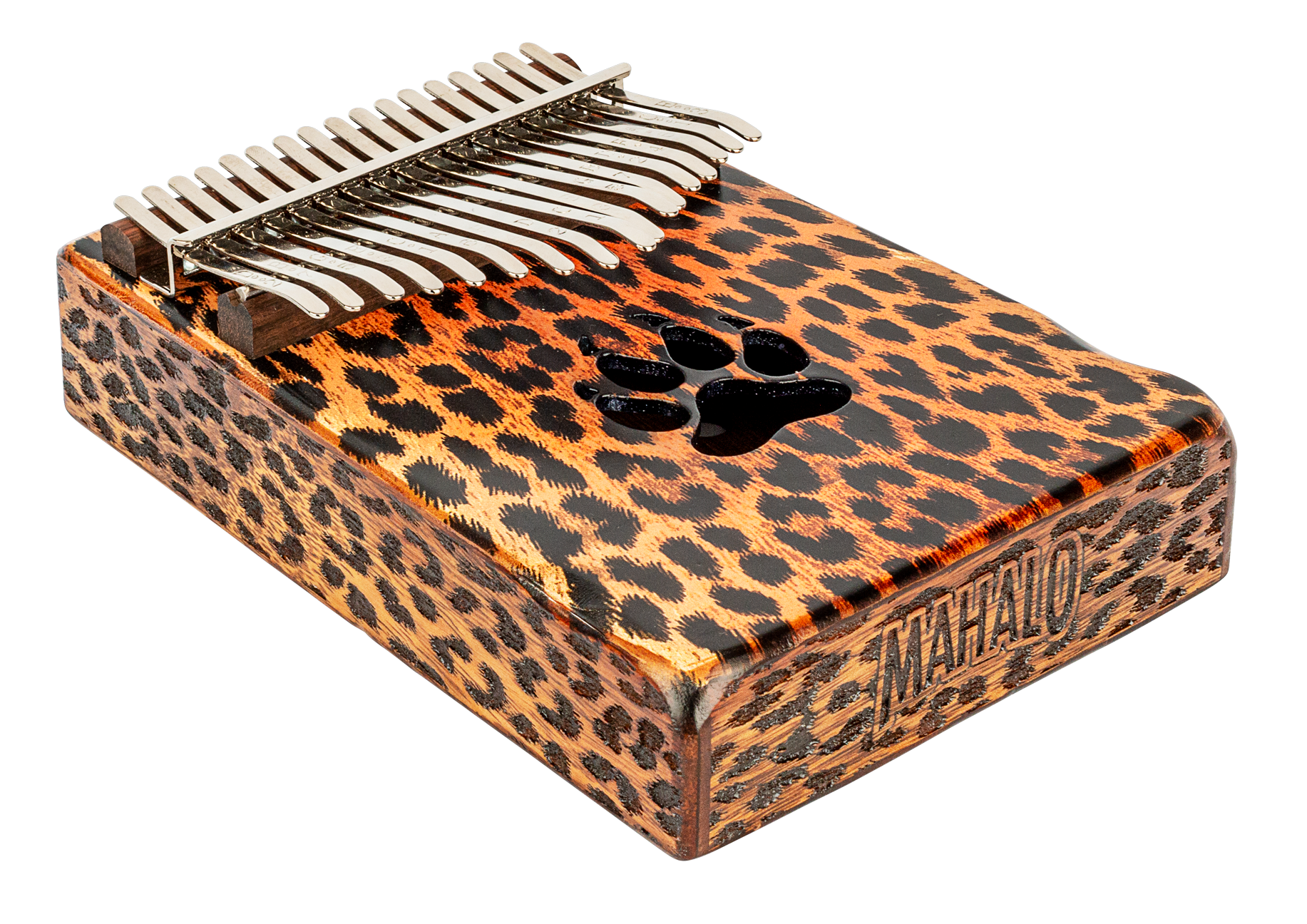 Mahalo Trembesi Wood 17-Key Kalimba - Cheetah