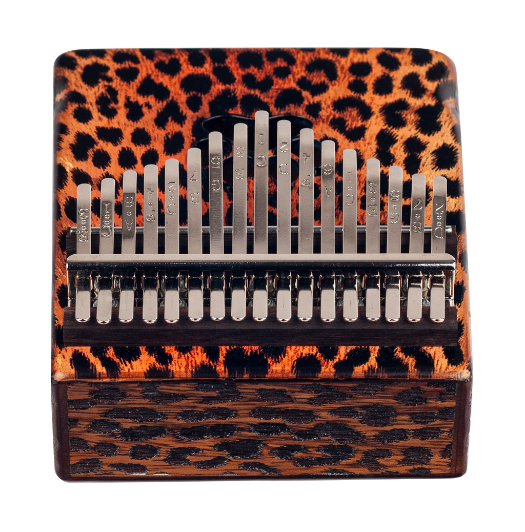 Mahalo Trembesi Wood 17-Key Kalimba - Cheetah
