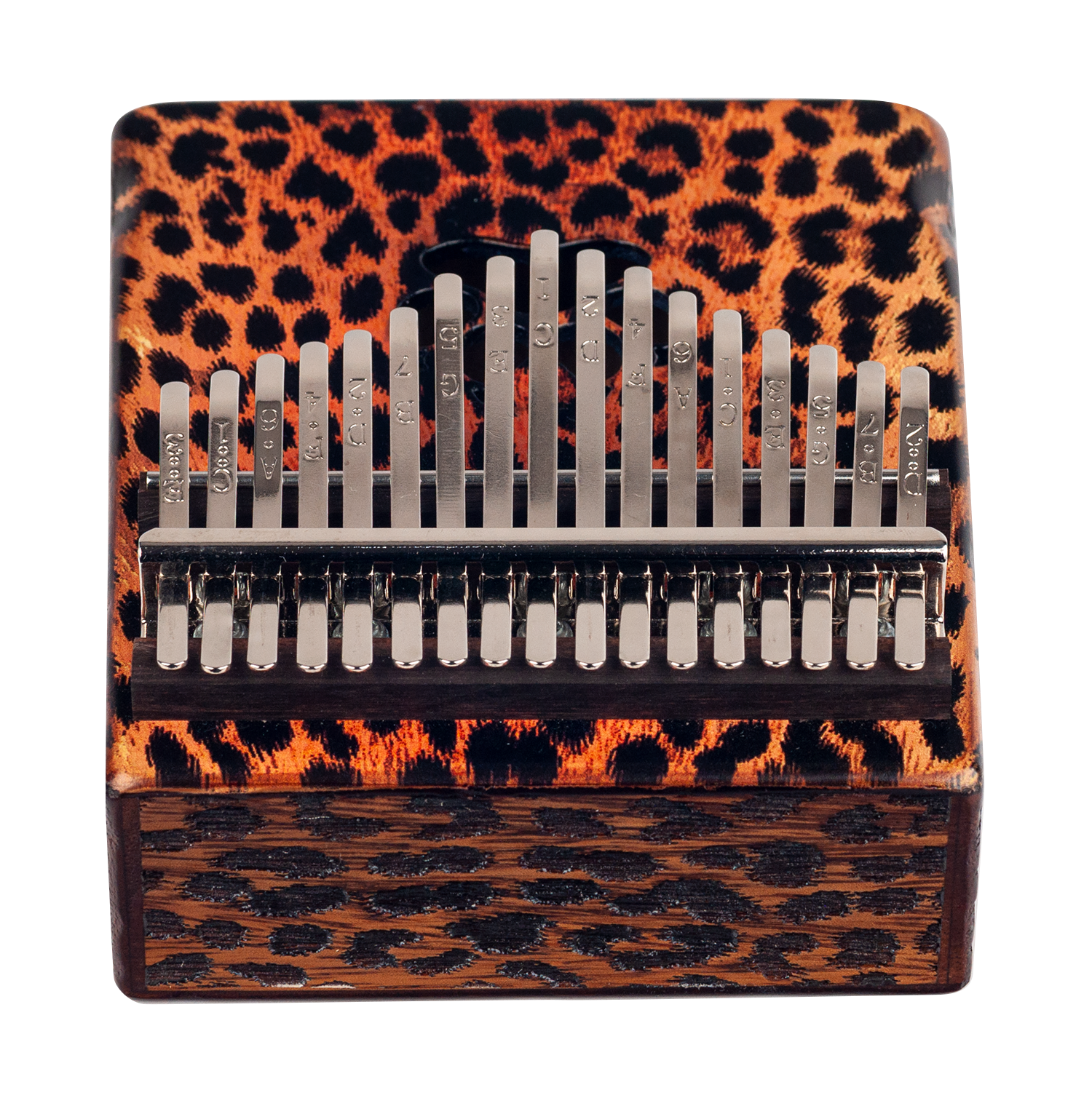 Mahalo Trembesi Wood 17-Key Kalimba - Cheetah