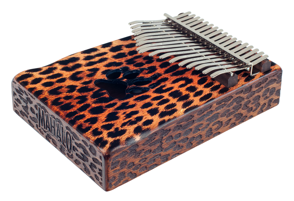 Mahalo Trembesi Wood 17-Key Kalimba - Cheetah
