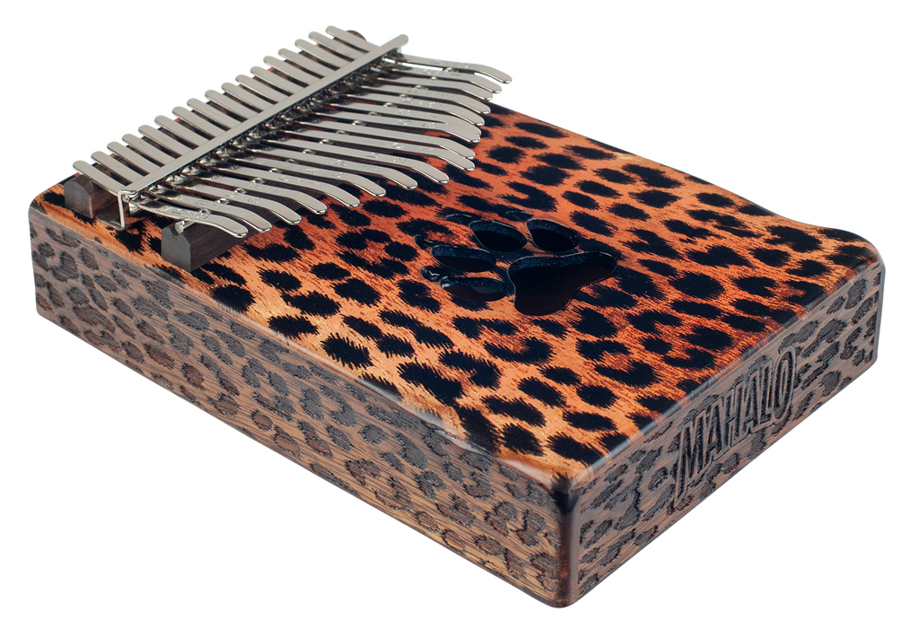 Mahalo Trembesi Wood 17-Key Kalimba - Cheetah