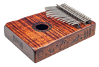 Mahalo Solid Trembesie Wood Flame Koa Kalimba