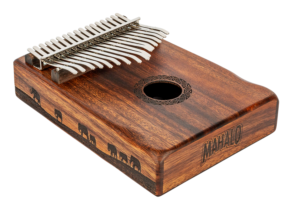 Mahalo Solid Trembesie Wood Traditional African Landscape Kalimba