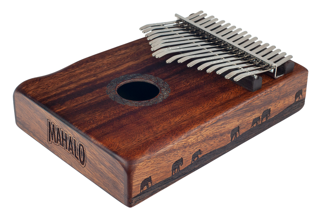Mahalo Solid Trembesie Wood Traditional African Landscape Kalimba