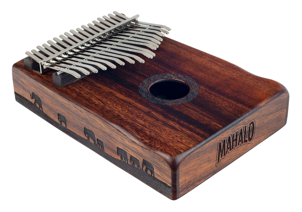 Mahalo Solid Trembesie Wood Traditional African Landscape Kalimba