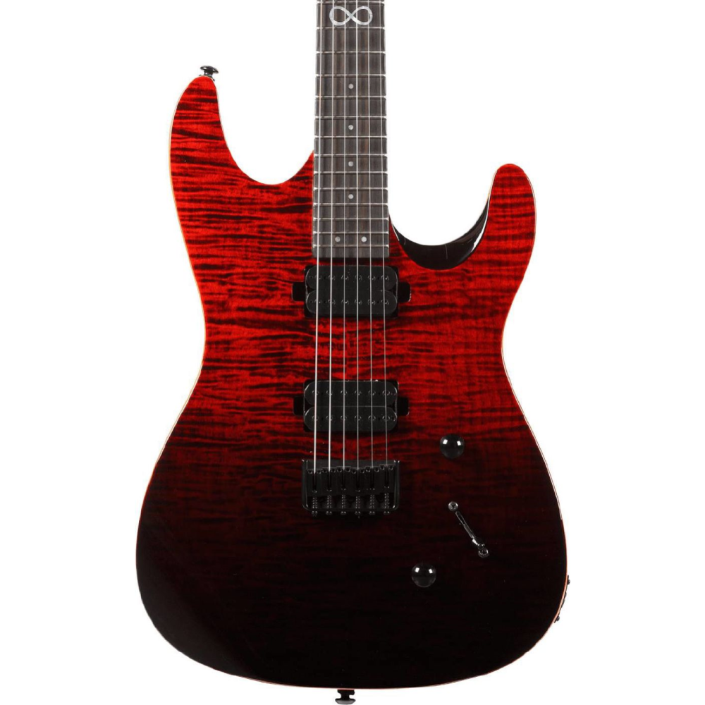 Chapman ML1 Modern Electric Guitar with Super Crush 100 Combo Amplifier in Black - Black Blood
