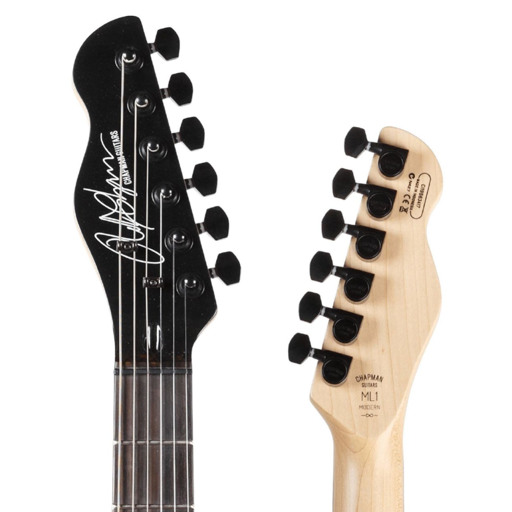 Chapman ML1 Modern Electric Guitar with Super Crush 100 Combo Amplifier in Black - Black Blood
