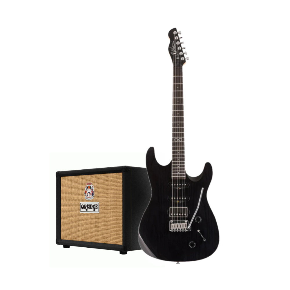 Chapman ML1 X Electric Guitar with Super Crush 100 Combo Amplifier in Black - Gloss Black