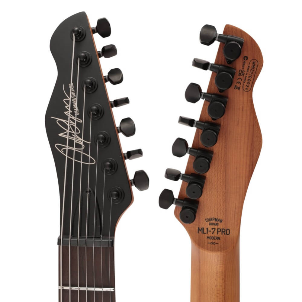 Chapman ML1-7 Pro Modern 7 String Electric Guitar - Cyber Black