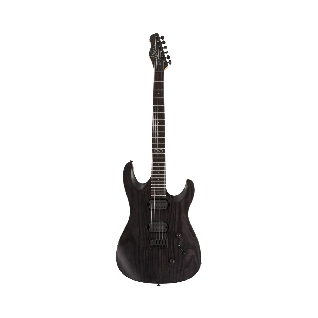 Chapman ML1 Modern Baritone Electric Guitar in Slate Black Satin
