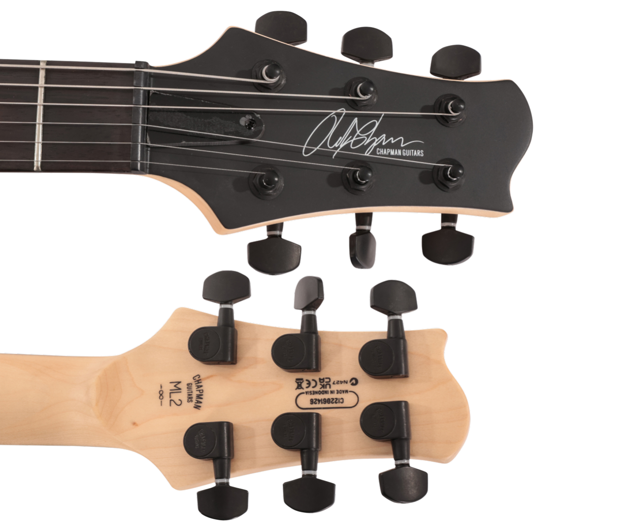 Chapman ML2 Electric Guitar in Slate Black Satin