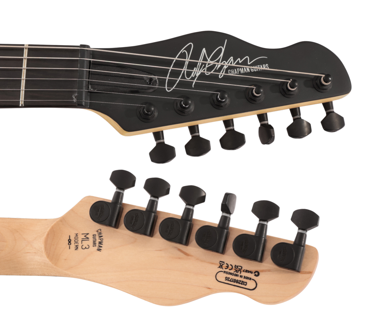 Chapman ML3 Modern Electric Guitar in Slate Black Satin