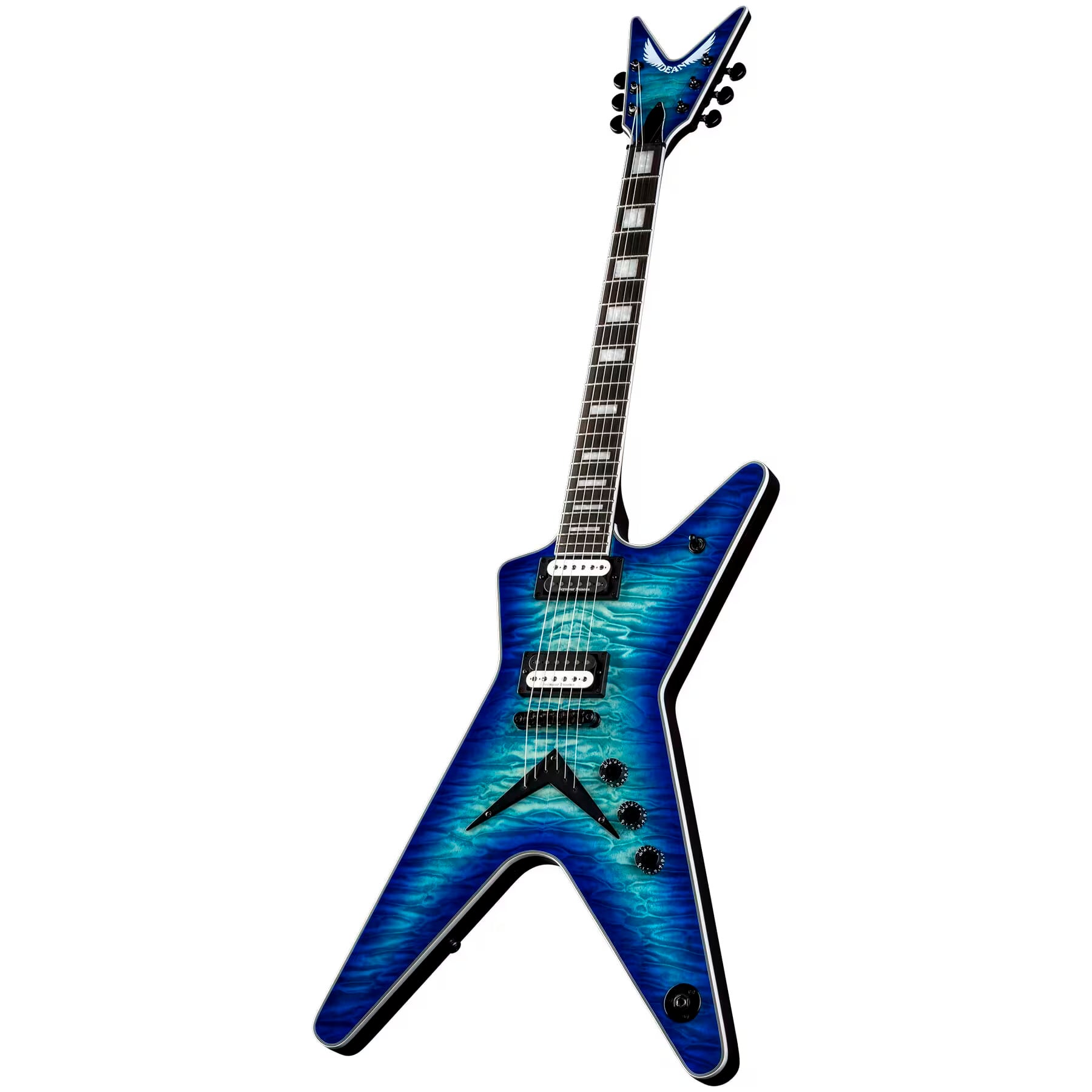 Dean MLSELQMOSB ML Select Floyd Electric Guitar - Ocean Burst