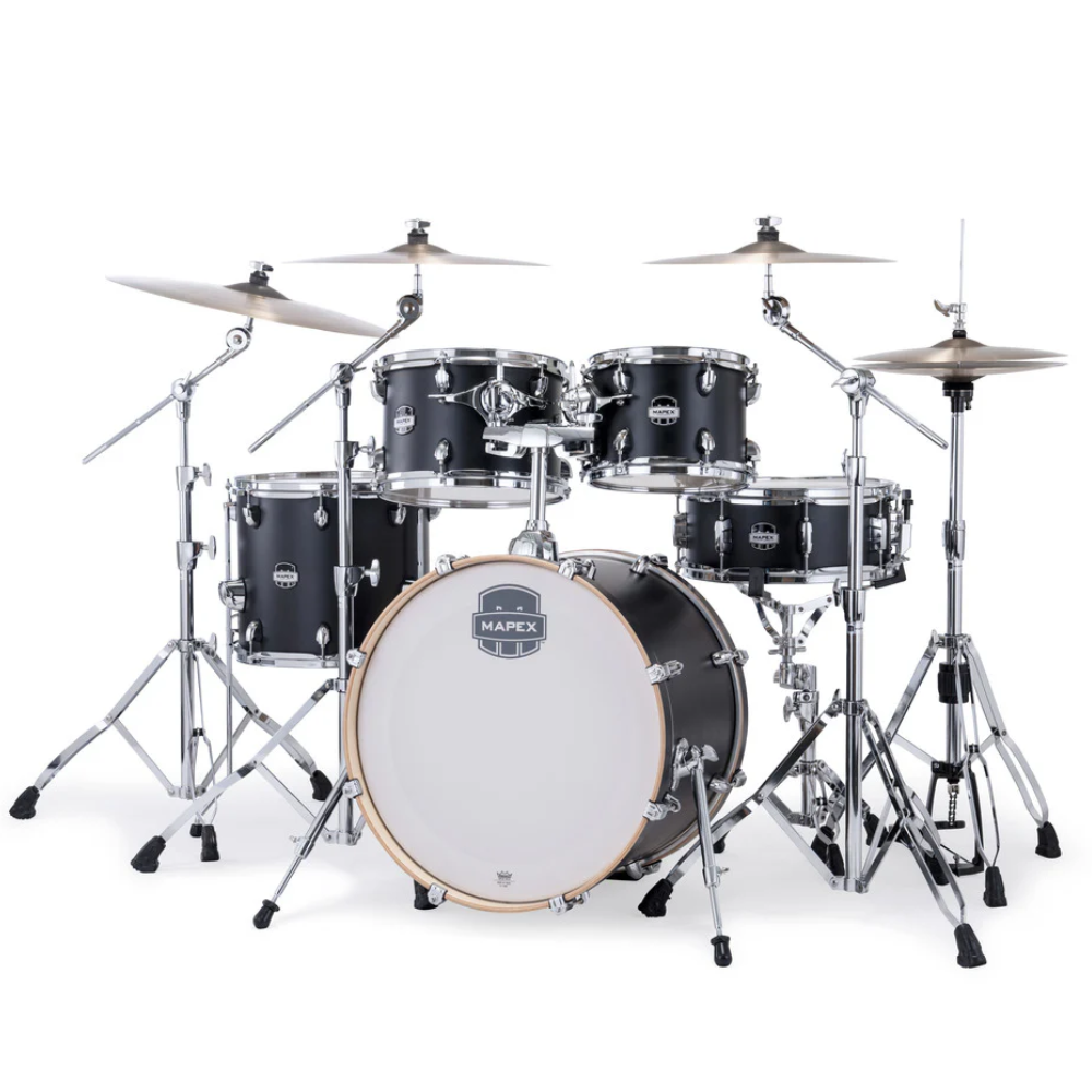 Mapex Mars Maple Fast Shell Pack - 22/10/12/16F/14S - Matte Black