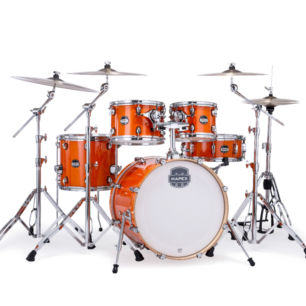 Mapex Mars Maple Fast Shell Pack 22/10/12/16F/14S in Glossy Amber