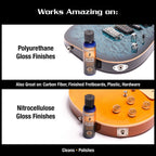 Music Nomad MN101 guitar polish bottle, a guitar accessories product, with a clean label and clear cap visible.