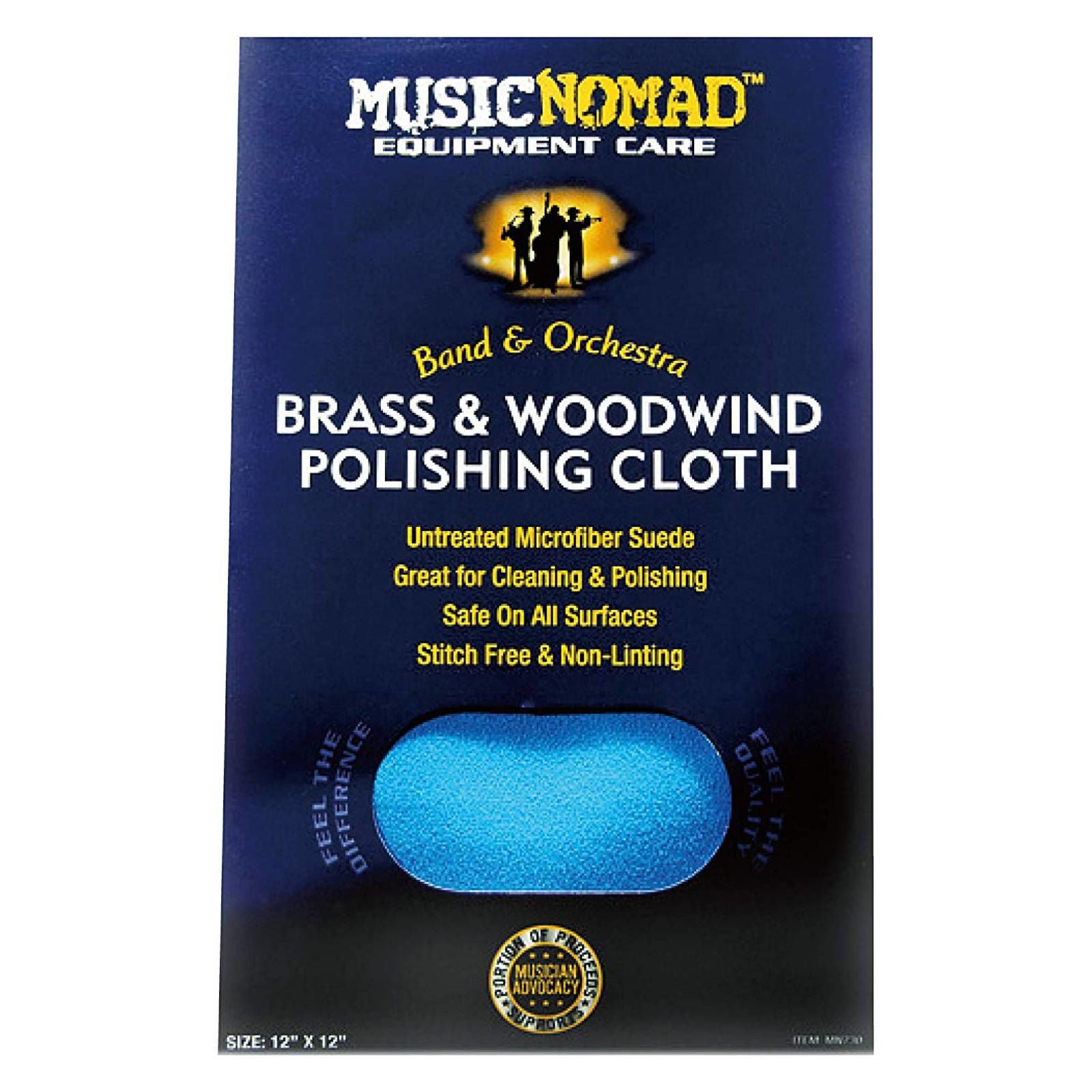 Music Nomad MN730 Brass & Woodwind Untreated Polishing Cloth