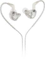 Behringer MO240-CL Pro In-Ear Studio Earphones with clear earbuds and cable, designed for professional audio monitoring.