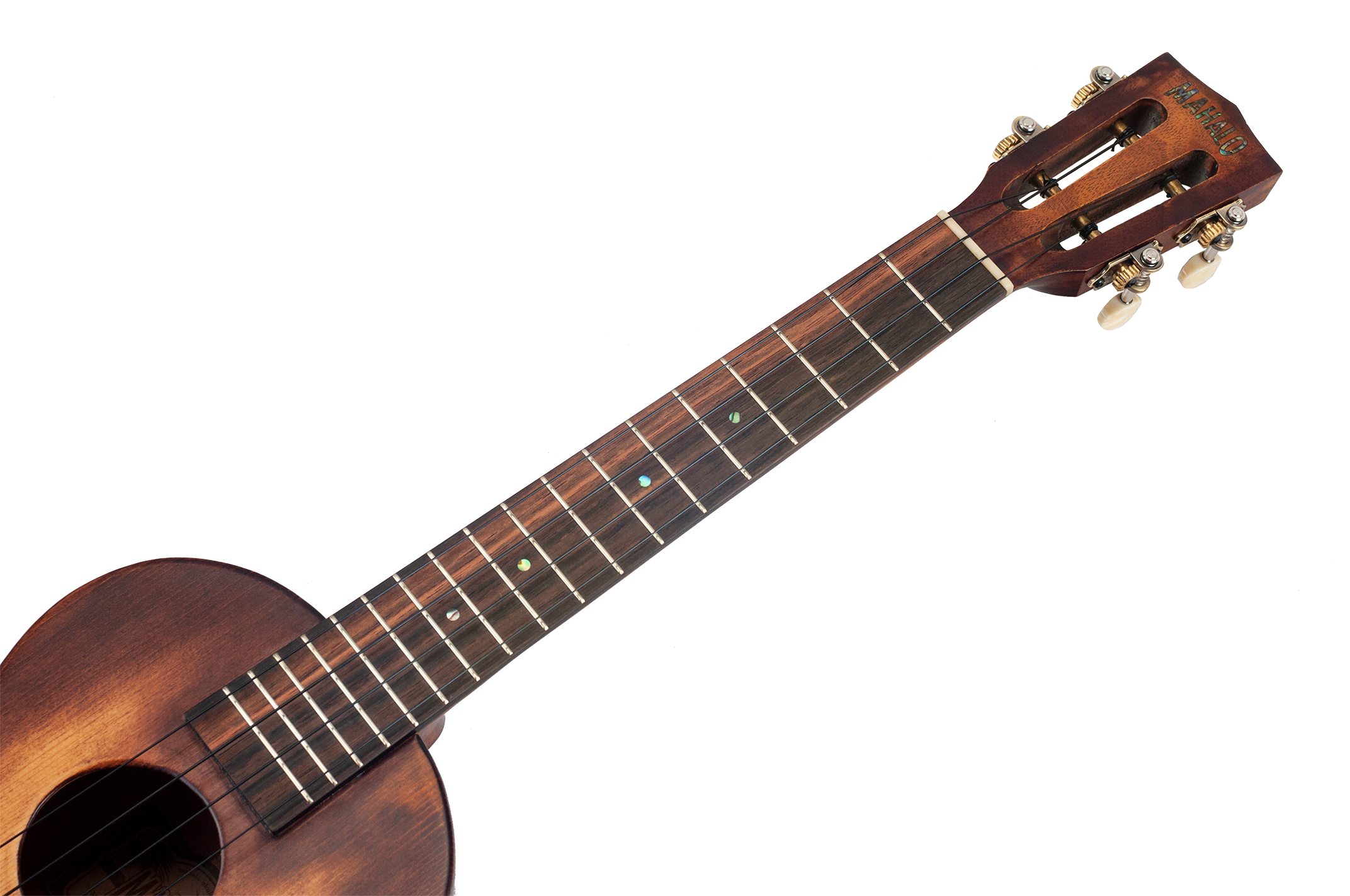 Mahalo Historic Series Tenor Ukulele showing the neck and fretboard, part of Mahalo's ukuleles and accessories collection.