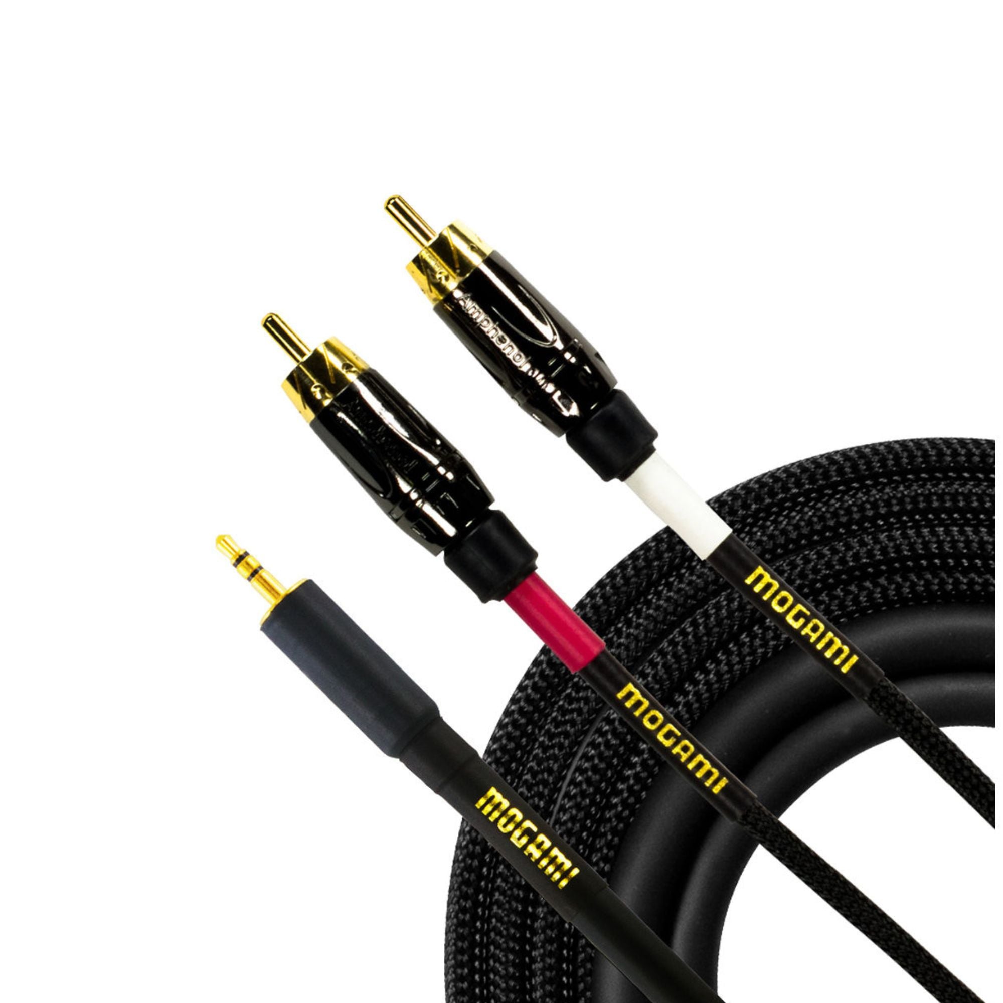 Mogami Gold 3.5mm TRS Jack to Dual RCA Cable ‚Äì 6 Foot