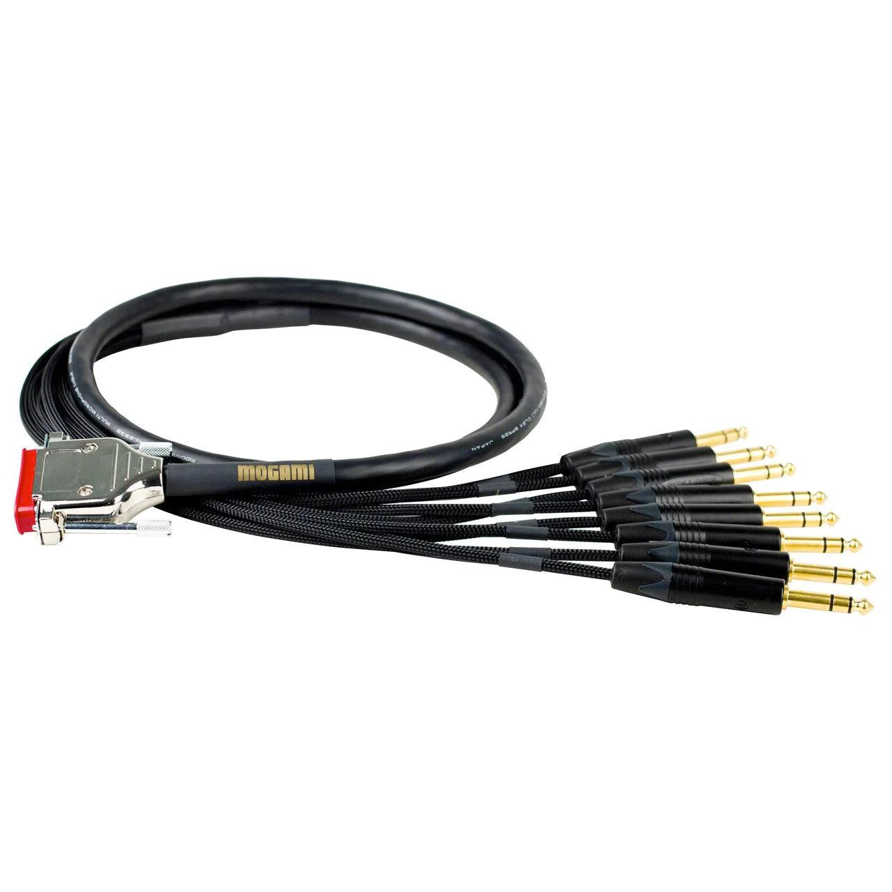 Mogami Gold DB25 to 8x 1/4 TRS Jack Cable - 10 Foot