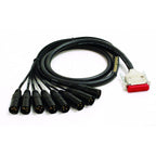 Mogami Gold DB25 to 8x Male XLR Cable - 2 Foot