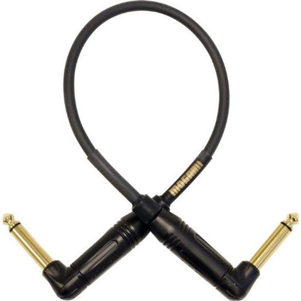 Mogami Gold Right Angle to Right Angle Jack Pedal Accessory Cable - 10 Inch