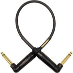 Mogami Gold Right Angle to Right Angle Jack Pedal Accessory Cable - 10 Inch
