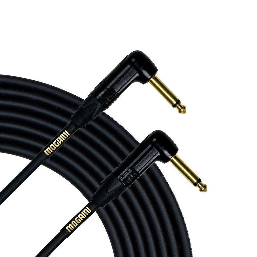 Mogami Gold Right Angle to Right Angle Jack Instrument Cable - 2 Foot