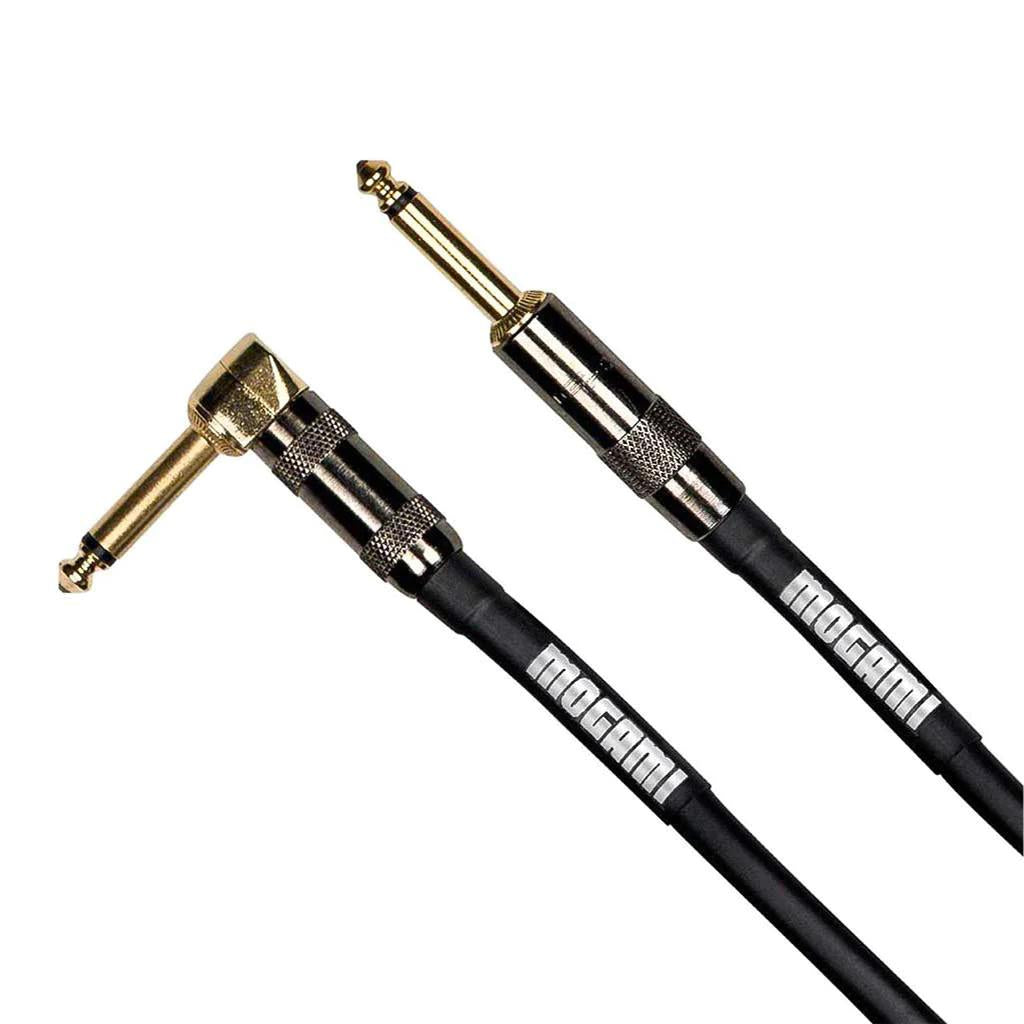 Mogami Platinum Right Angle Jack Guitar Cable - 12 Foot