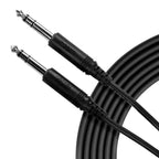Mogami Pure Patch 1/4 inch TRS cable in 10-foot length, featuring black connectors and cable for professional audio connections.