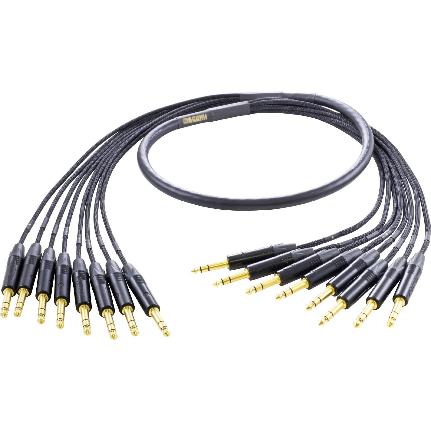 Mogami Gold 8x 1/4 TRS Jack Snake Loom Cable - 5 Foot