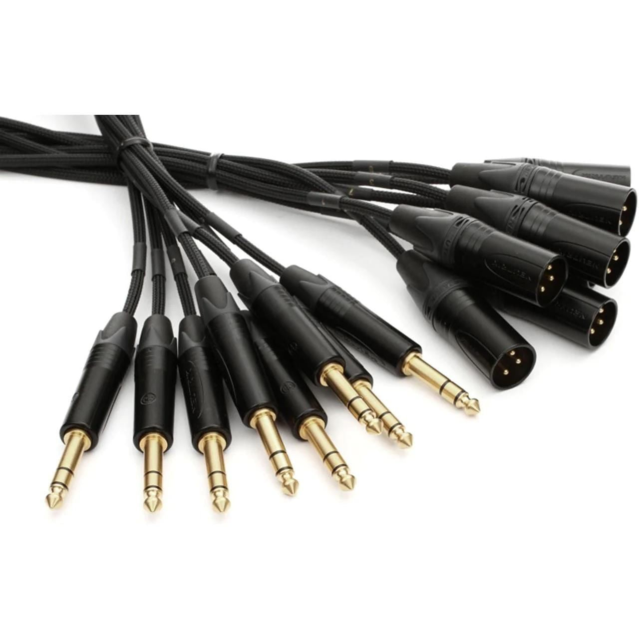 Mogami Gold 8x 1/4 TRS Jack to Male XLR Snake Loom Cable - 5 Foot