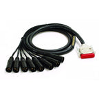 Mogami Gold DB25 to 8x Male XLR Cable - 2 Foot